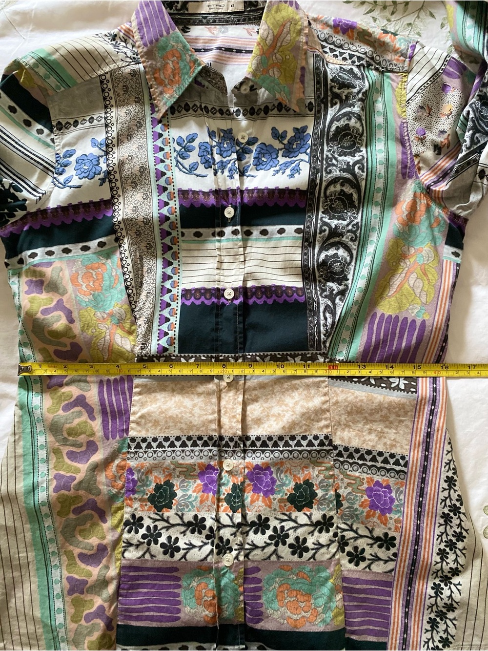 Etro Cotton Blouse Made in Italy Size EU 42 US Small - Picture 7 of 13